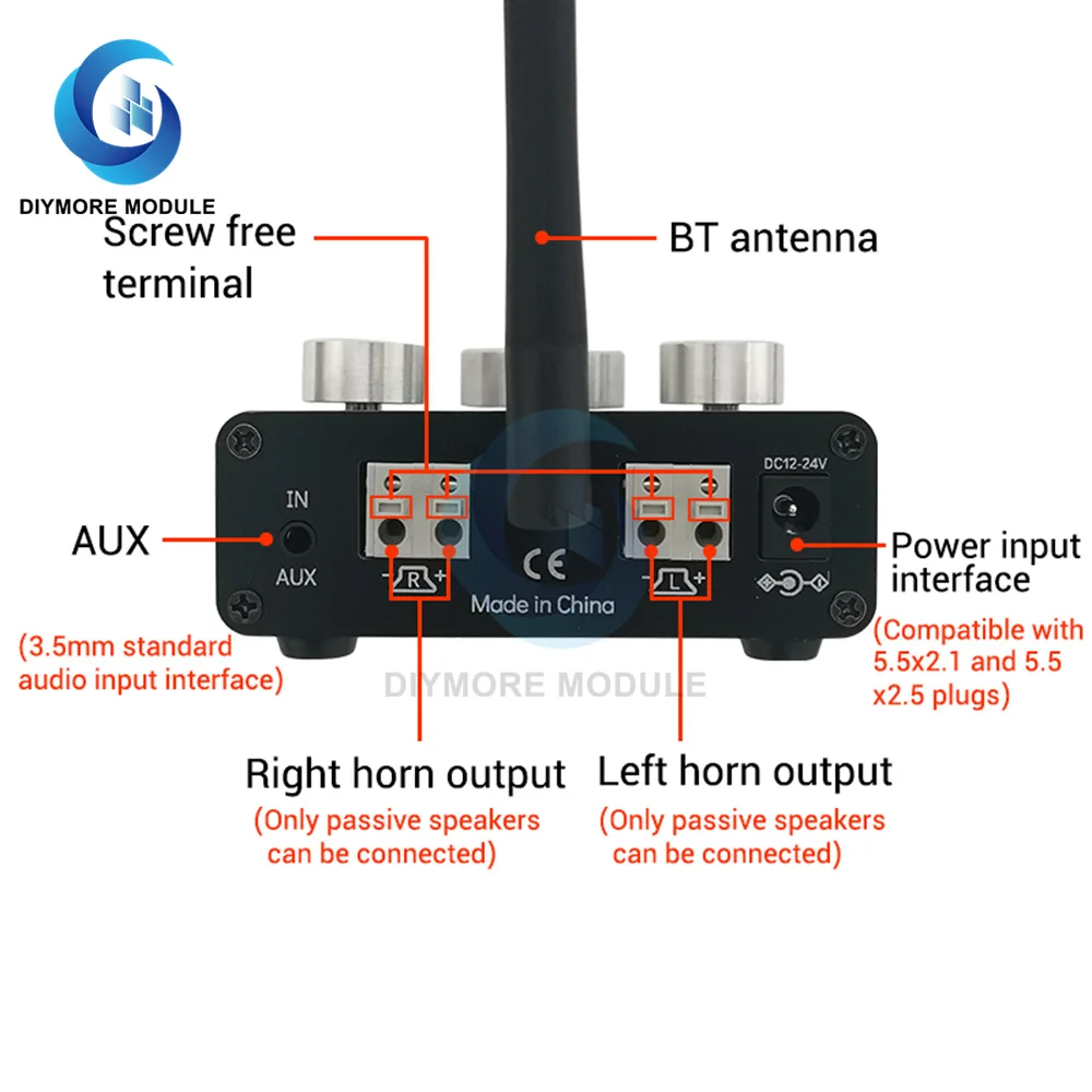 ZK-1002E 100 Вт + Bluetooth 5 0 TPA3116 двухканальная Плата усилителя стерео усилитель |
