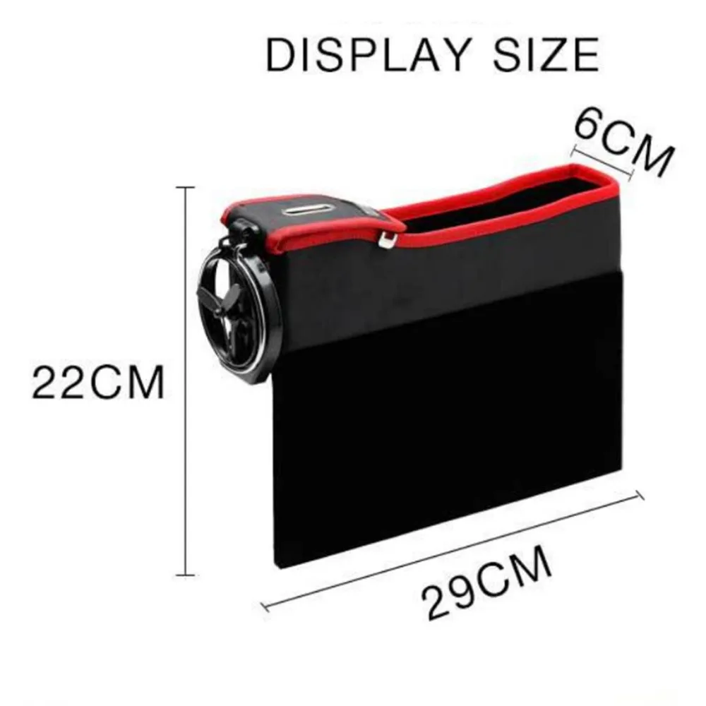 

Car-styling Accessories Car Auto Seat Seam Storage Box Stowing Tidying Box Drivers Side Slit Organizer Gap Cup Holder