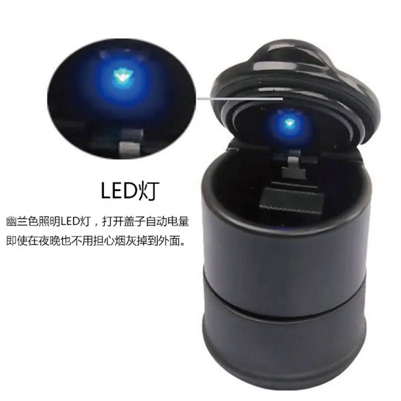 1 шт. Новый светодиодный светильник автомобильная пепельница мусорная монета