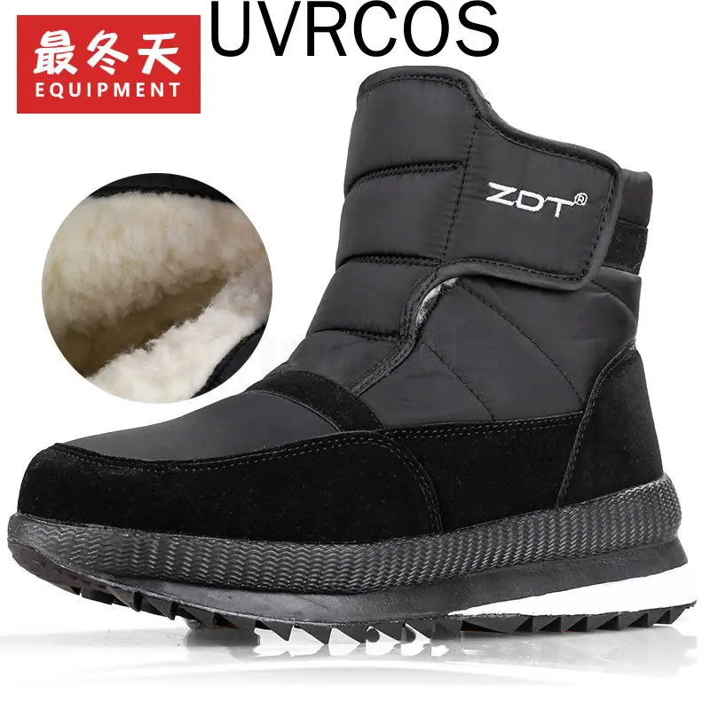 

Мужские зимние ботинки больших размеров 47, зимняя повседневная обувь, мужские Ботильоны унисекс, водонепроницаемые Нескользящие толстые т...