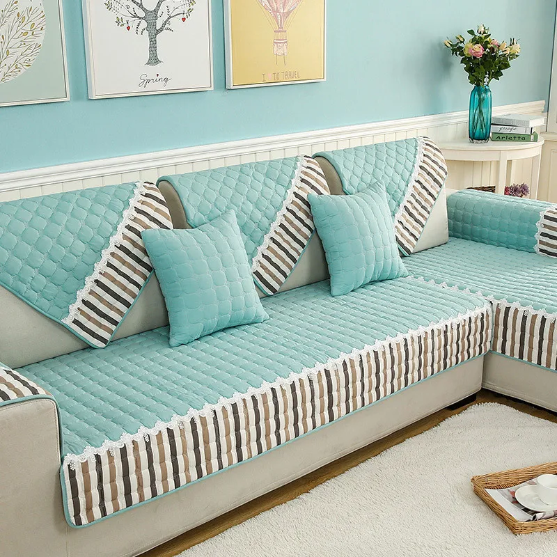 

Home Decor Sofa Cover Four Seasons Universal Anti-slip fabric Couch Covers Towel for L-shaped Armrest Chaise longue Slipcover