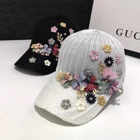 fashion brand baseball cap for womens new spring big brim cap girl hand inlay sunshade breathable french leisure luxury hats