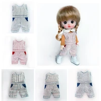 1pcs doll clothes fashion lattice belt pants for ob11 overall trouser for obitsu11ob11112 bjd doll accessories clothing