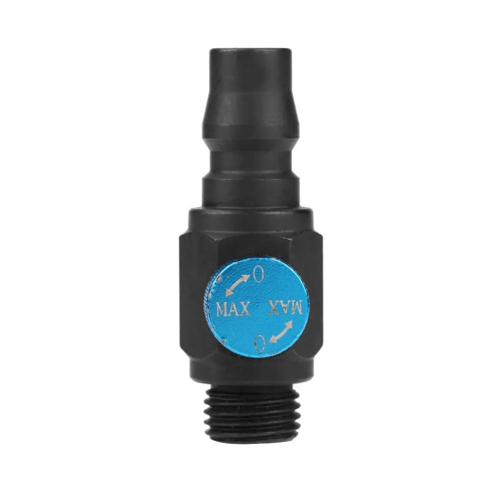 

1/4 NPT Air Inlet Thread Connector Speed Control Valve Switch Pneumatic Air Flow Hoses Hardware Tool