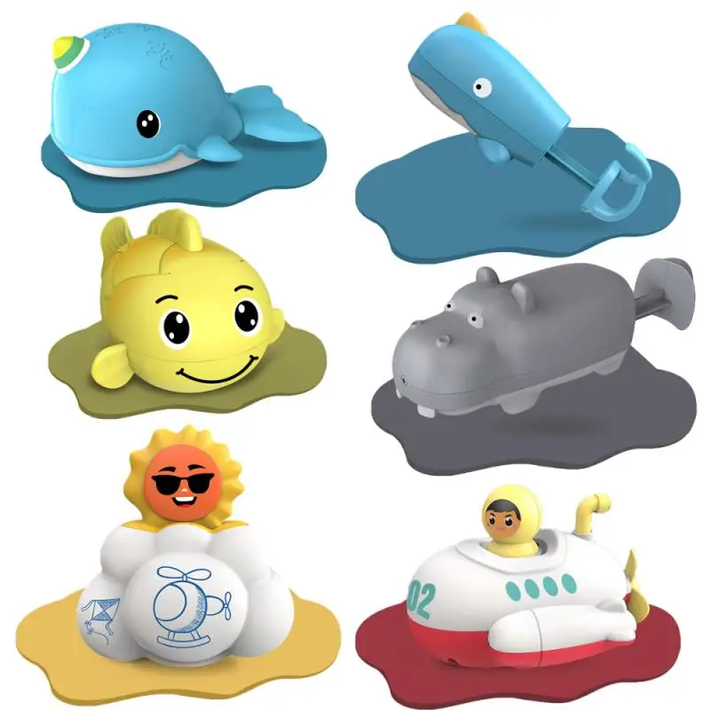 

1pc Cartoon Ship Toy Kids Bath Toys Water Toys Educational Toys Baby Toy Boat Shower Play Toys for Children Plastic Funny Showe