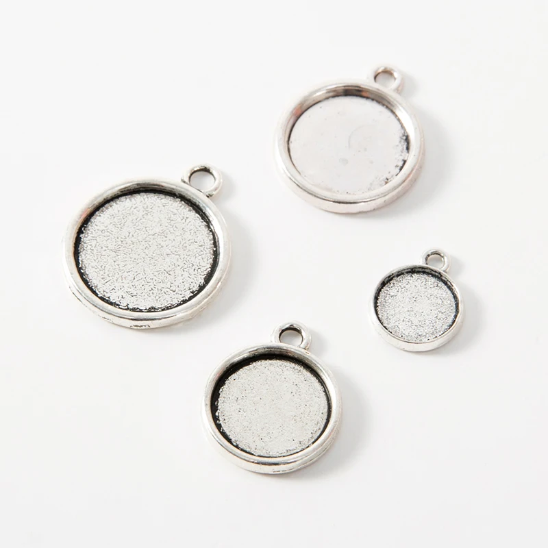 10 шт. круглый поднос подвесная Подвеска для DIY ожерелья ювелирные изделия оптовая