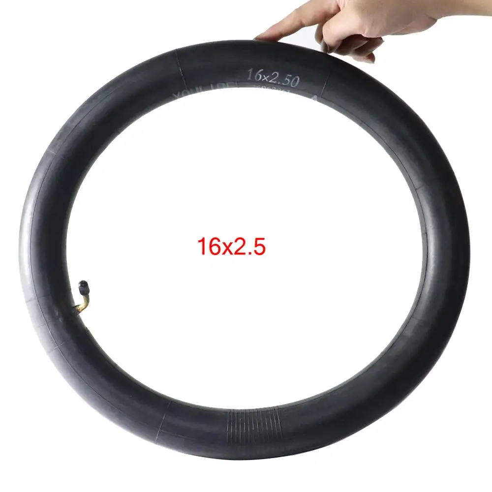 

Inner Tube 16 x 2.50 e-Bike Gas Electric Scooters tubes 16x2.5 with Bent Valve Stem Electric Scooter Accessories