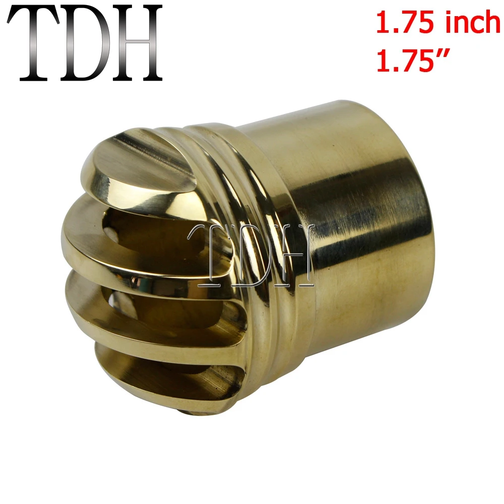 Наконечник выхлопной трубы Cafe Racer из твердой латуни в стиле ретро наконечник