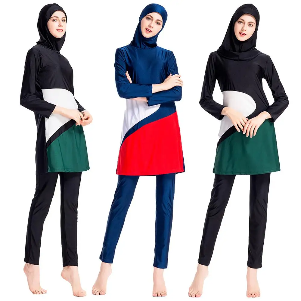 3 шт. мусульманские купальники с длинным рукавом | Тематическая одежда и униформа