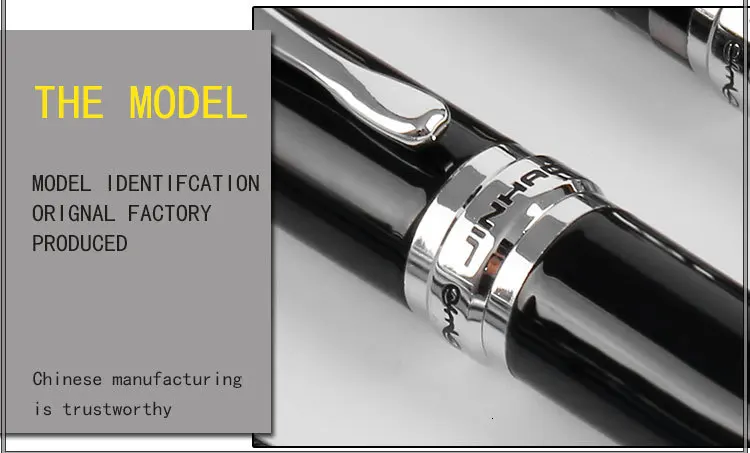Высококачественная Роскошная перьевая ручка Jinhao x750, чернильная ручка Iraurita, полностью металлический зажим 0,5 мм, канцелярская ручка stilografica 03831
