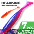 Приманка рыболовная силиконовая в виде червя, 2019, 100 мм, 5g, 7 шт. в упаковке, искусственная Мягкая наживка, отсадочные приманки