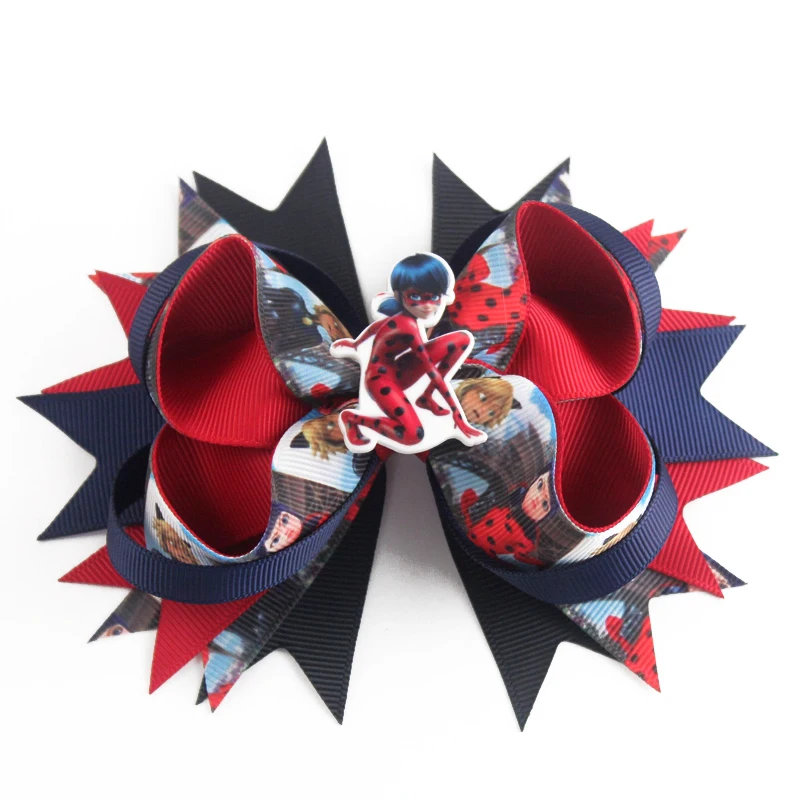 4 дюйма Герой мультфильма повязка на голову для девочек волосы украшены