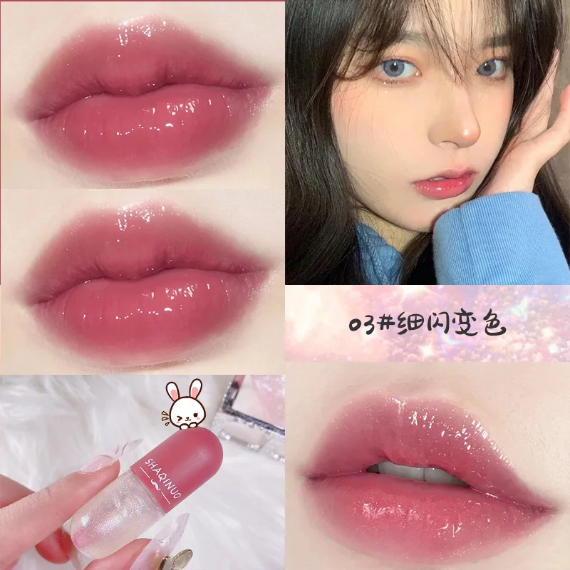 

Crystal Jelly Lip Gloss Capsule Lip Plumper Oil Shiny Clear Lip Oil Moisturizing Women Lip Gloss Balm Makeup Lip Tint Cosmetics