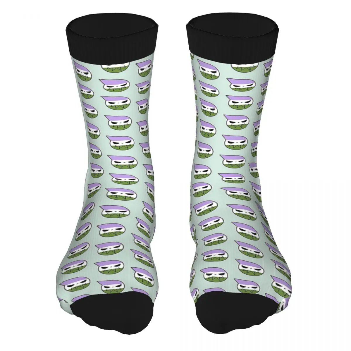 

Genderqueer Pride Soul Eater Logo Socks Men's 90% Polyester Novelty Socks Thick Black Star Printed