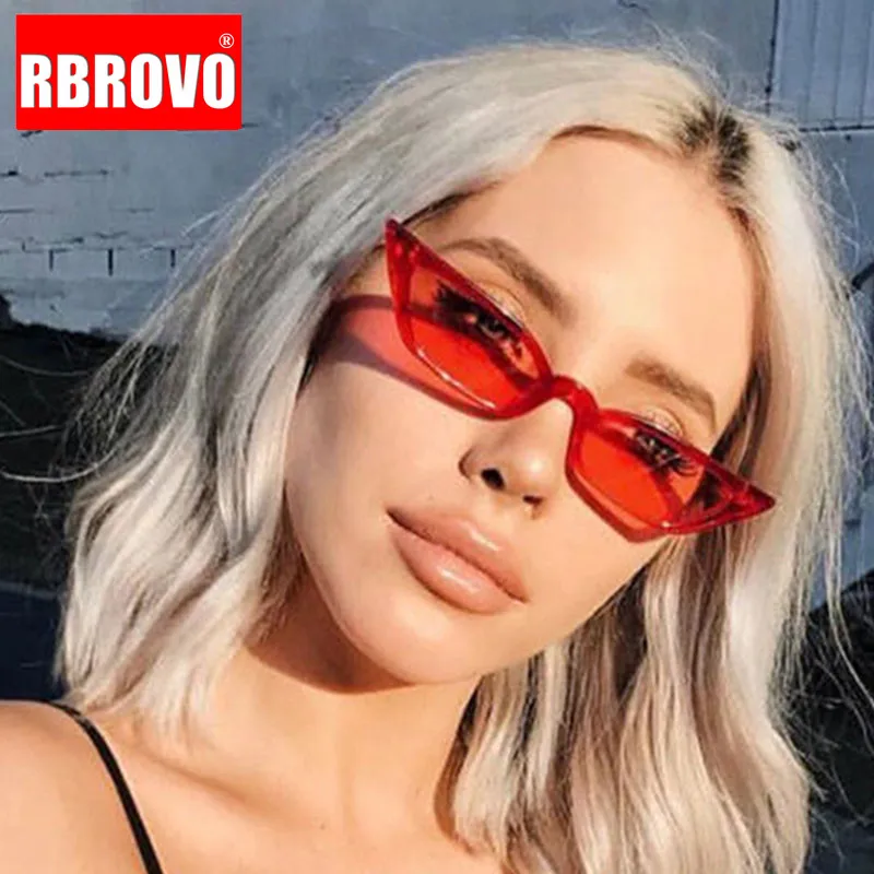 RBROVO, маленькая оправа, Cateye, солнцезащитные очки для женщин, фирменный дизайн, винтажные классические очки, для покупок, Oculos De Sol Masculino, UV400