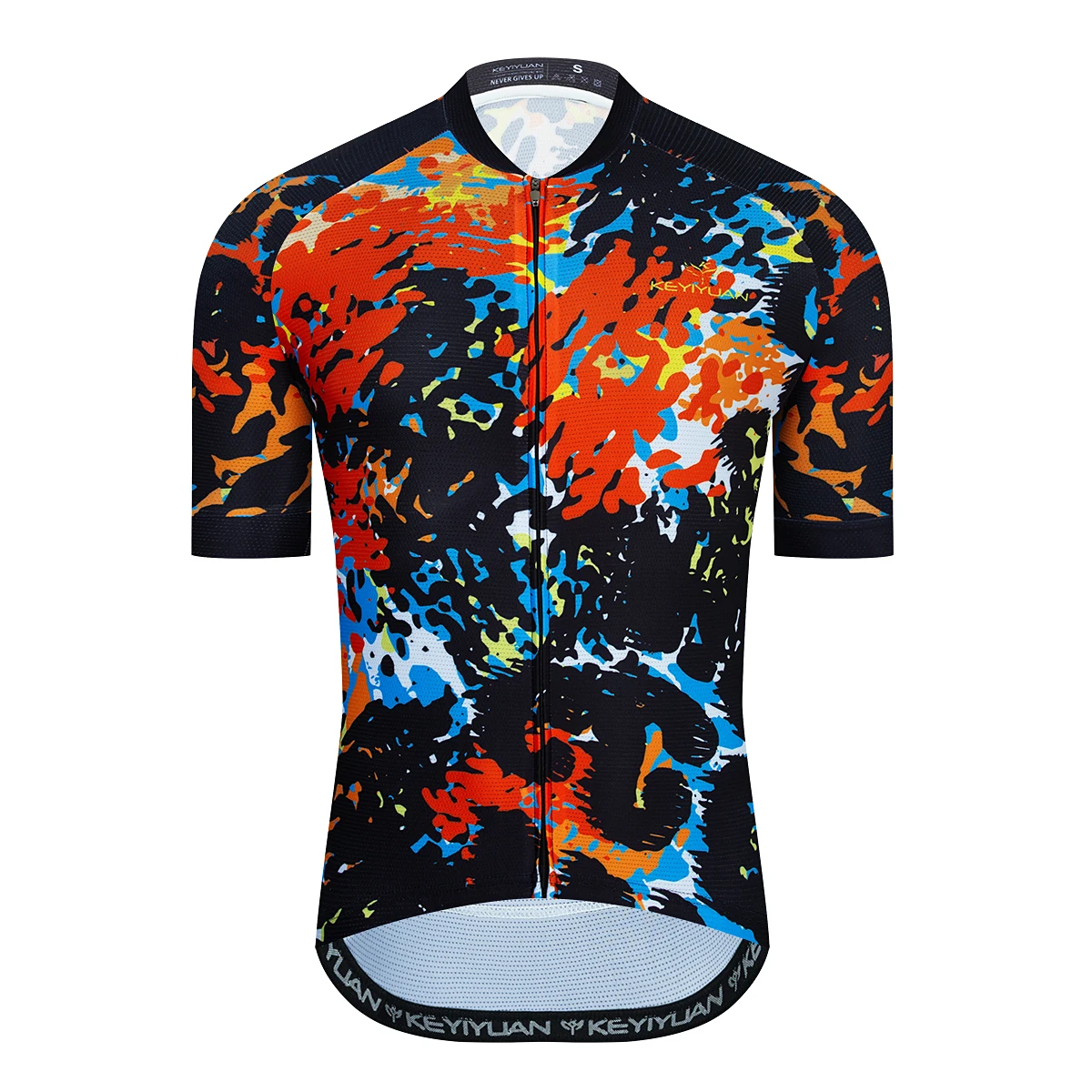 

KEYIYUAN Summer Short Sleeve Cycling Jersey Tops Men's Bicycle Sport Clothing Breathable MTB Shirts Camisa Bike Masculino