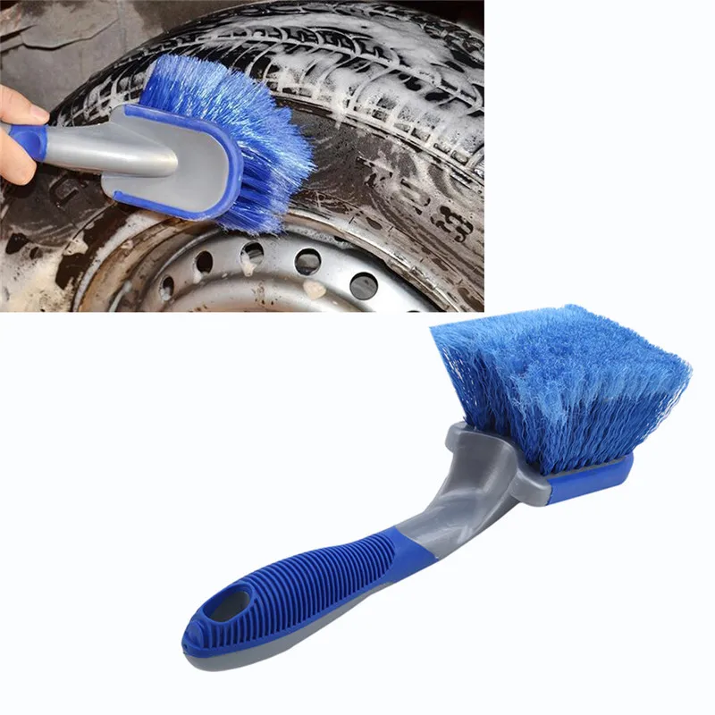 Car Wheel Soft Brush Tire Cleaner Washing Tools Blue For Auto Detailing Motorcycle Cleaning Tools