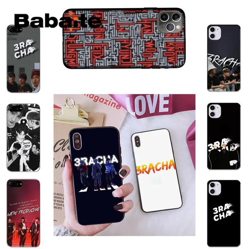 

Babaite Stray Kids 3RACHA Luxury Phone Case For iPhone 8 7 6 6S Plus X XS MAX 5 5S SE XR 11 11pro promax 12 12Pro Promax