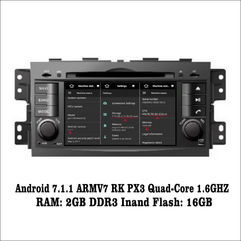 Liislee Android 7 1 2G RAM для Kia Mohave/Borrego автомобильное радио Аудио Видео Мультимедиа DVD