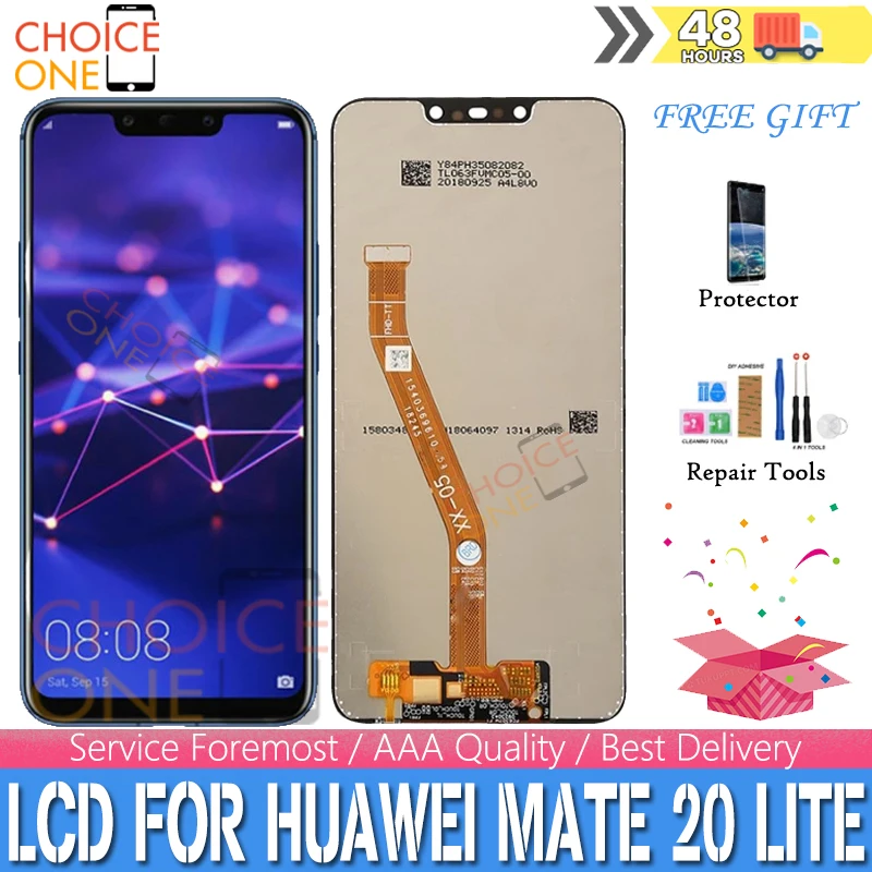 6 3 &quotAAA качество ЖК-дисплея для Huawei MATE 20 LITE ЖК-дисплей SNE-LX1 L21 L23 сенсорный экран