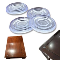 annatto furniture of toughened glass desktop mesa antiskid insulated chuck soft transparent silicone rubber gasket tea table mat