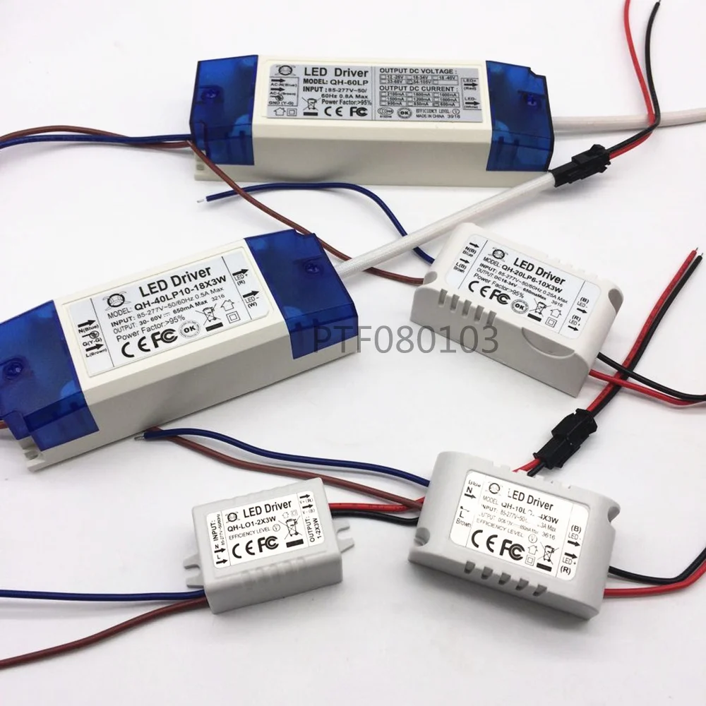AC 85-265V 1-2x3w 2-4x3w 6-10x3w 10-18x3w 18-30x3w 600mA 650mA Светодиодный драйвер Трансформатор для