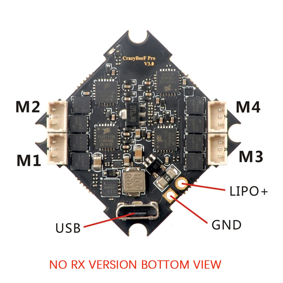 Happymodel F4 PRO V3.0 Контроллер полета BLHeli_S 10A 2-4S бесщеточный ESC для Frsky Flysky ресивера Cinecan 4K