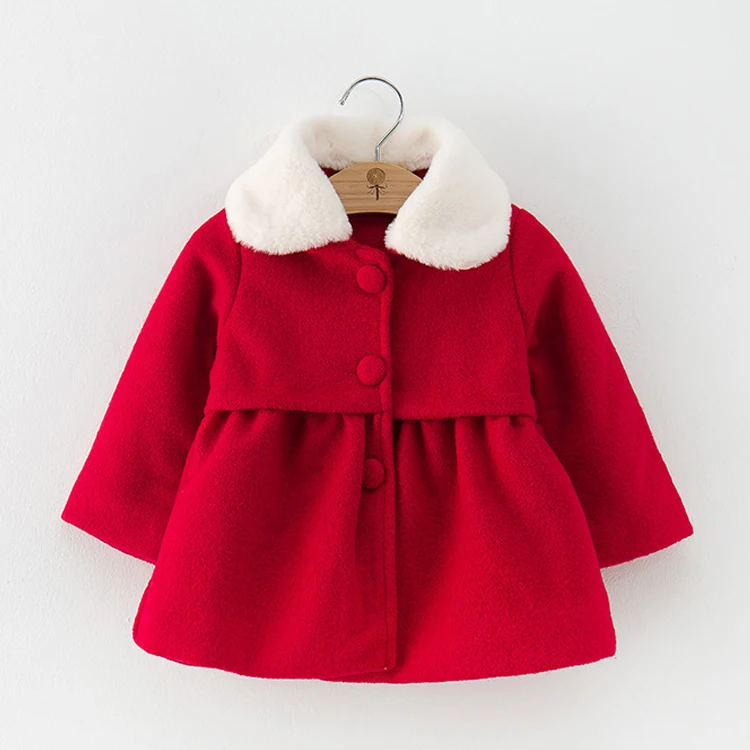 2019 зимнее меховое пальто для маленьких девочек зимняя теплая шерстяная куртка