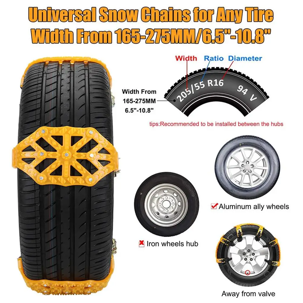 Снежные цепи для автомобиля противоскользящие снега в шинах автомобильные грязи