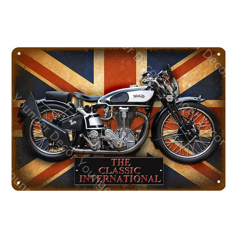 YD9298AI Японские британские мотоциклы металлические знаки BSA Norton Suzuki Ariel моторная пластина настенная живопись плакат винтажный декор для гаража YI-138 - Color: YD9298AI