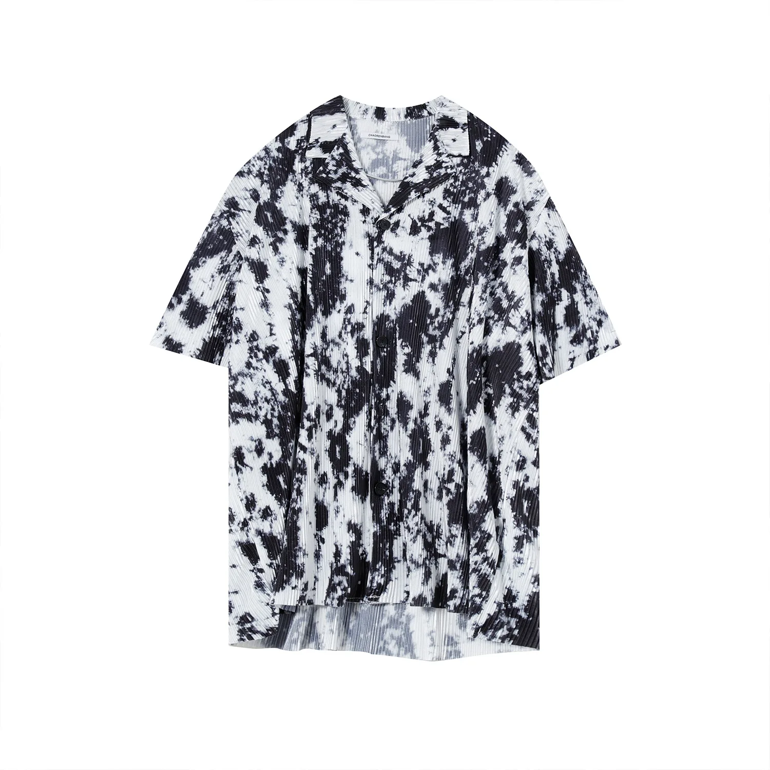 

MTL men's clothing - 2021 summer new product trend Korean version ins loose ruffian and handsome pattern vertical feeling shirt