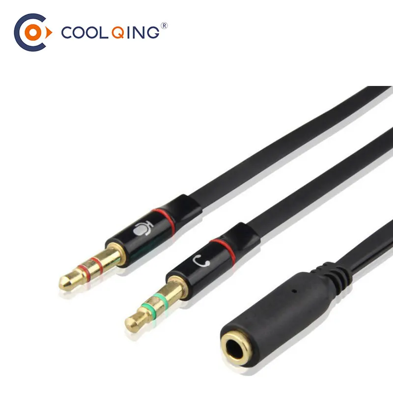 Аудио Удлинительный кабель разветвитель для наушников компьютера 3 5 мм Женский