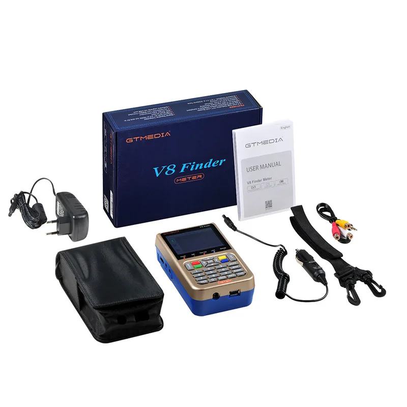 Цифровой спутниковый искатель GT MEDIA Freesat V8 Finder Meter DVB-S2/S2X с высоким разрешением