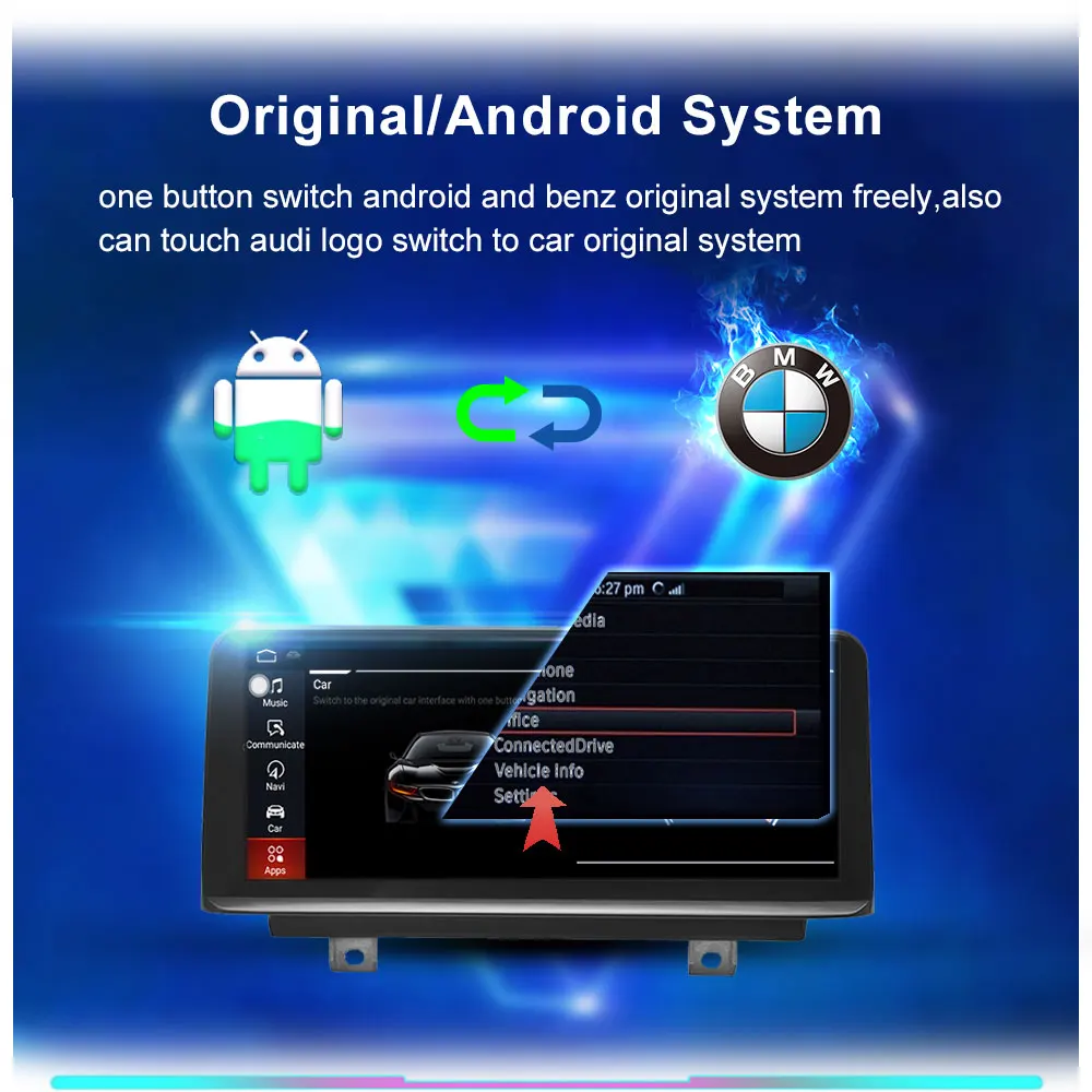 8-ядерный автомобильный мультимедийный плеер Android 10 для BMW F30 F31 F34 F36 2012-2016 WIFI SIM GPS