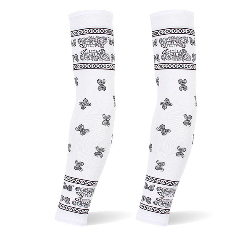 Летняя охлаждающая манжета на руку с принтом кешью и орехом наружная Защита от