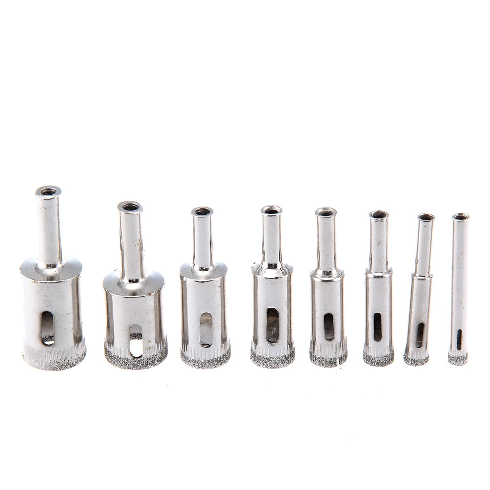 

16 Pcs Diamond Coated Saw Tile Accessories Sets Glass Power Tools Ceramic Hole Drill Bit Drilling Marble 6-50mm