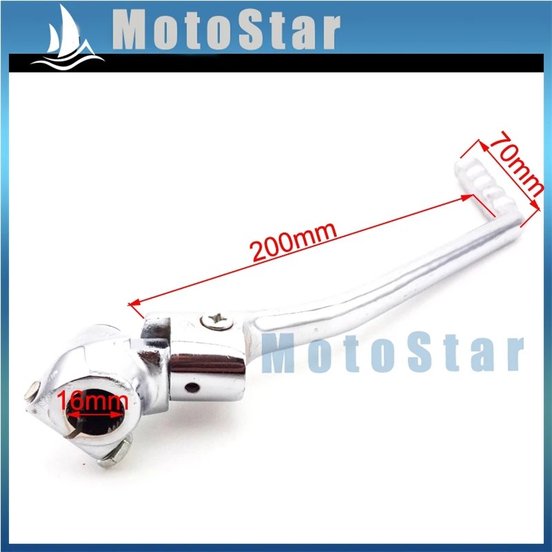 Хромированный 16 мм рычаг стартера для Lifan Zongshen Loncin YX CB/CG 200 250cc двигатель питбайк мотоцикл