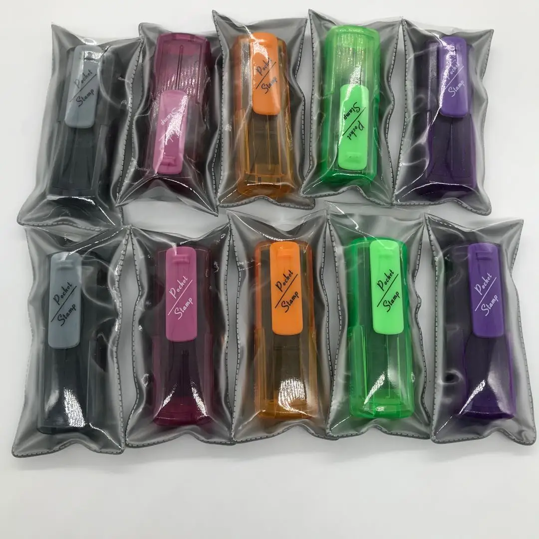 Персонализированный пользовательский флэш-резиновый карман имя или штамп для