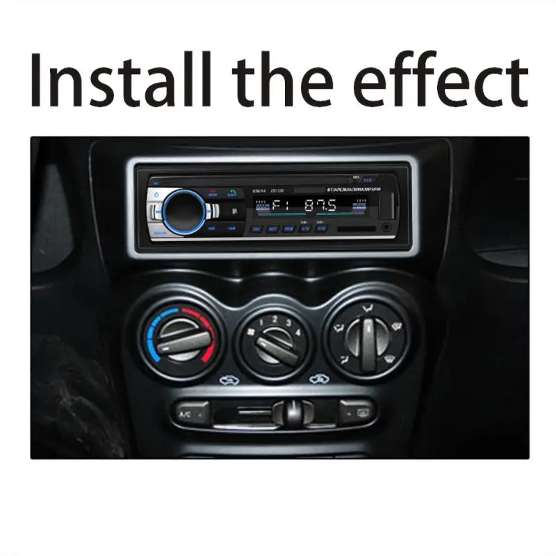 1 Din автомагнитола 12 в MP3 музыкальный плеер Автомобильный стерео USB Bluetooth Aux вход TF карта Авторадио автомобильный