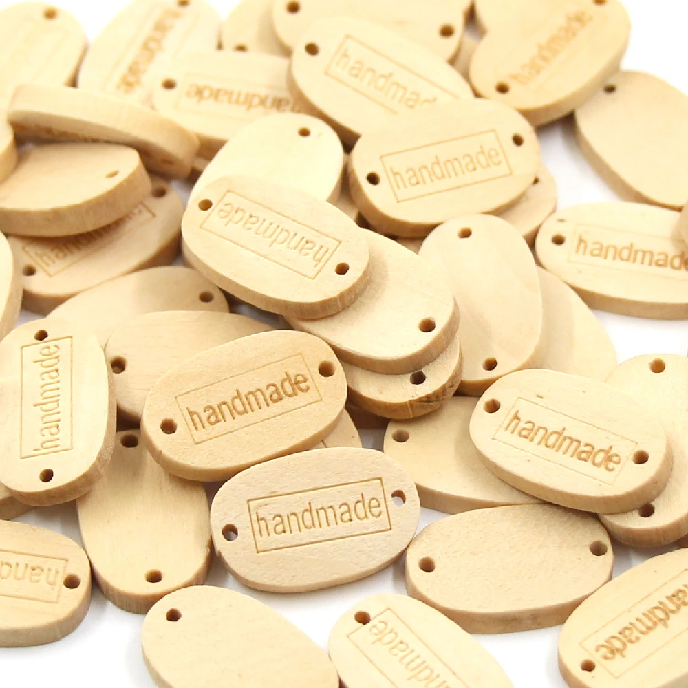 Пуговицы деревянные разных стилей для рукоделия 2 отверстия шитья одежды 50 шт. |