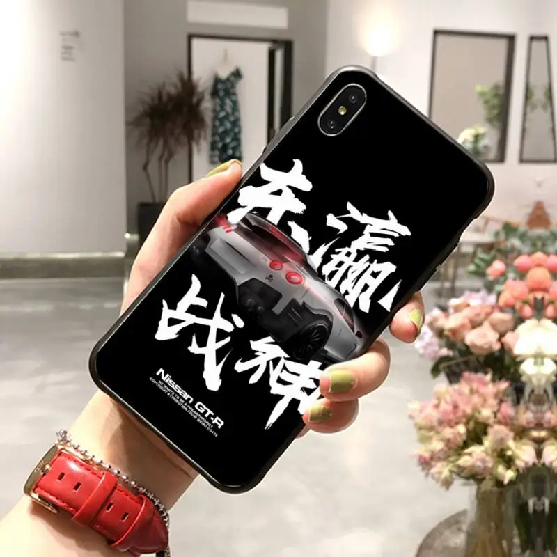 

HTxian 0 Automotive GTR Newly Arrived Black Cell Phone Case for iPhone 11 pro XS MAX 8 7 6 6S Plus X 5 5S SE XR case2020 SE