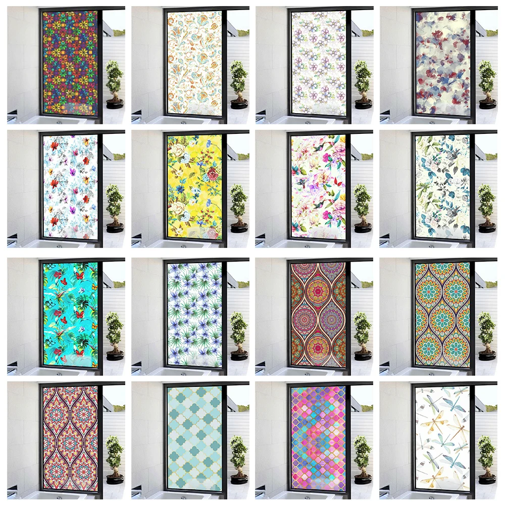 45*58 см стикер из статического стекла для дома матовый анти УФ конфиденциальность
