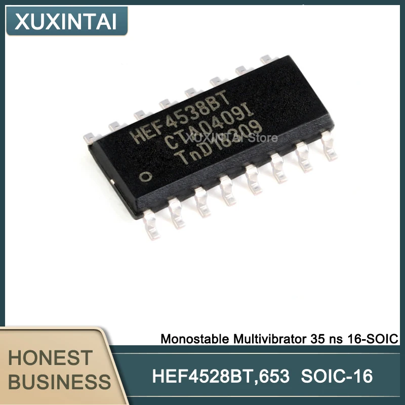 

50 шт./лот HEF4528BT,653 HEF4528BT моностабильный мультивибратор 35 ns 16-SOIC