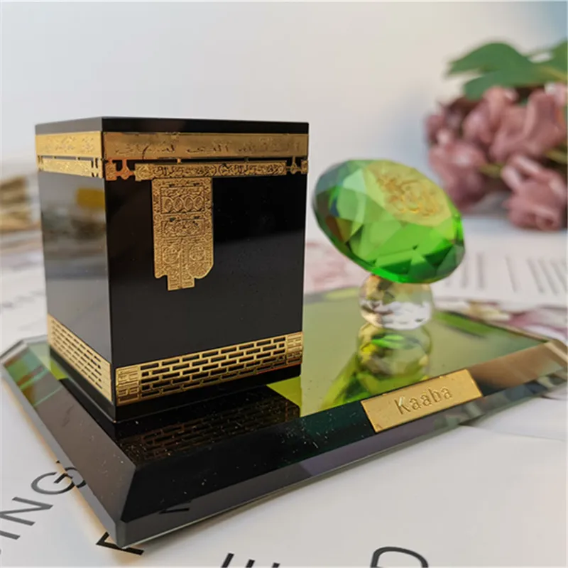 2020 Eid mubarak Muslim supplies ramadan decoration crafts islamic decor Crystal Kaaba in Mecca Haji Arab handicrafts souvenirs | Дом и сад
