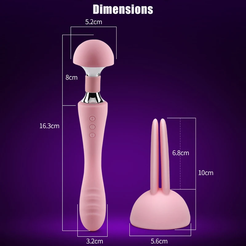 Huge Magic AV Vibrator Wand Powerful Clit Sex Toys For Woman G Spot Clitoris Stimulator Big Head USB Charge | Красота и здоровье