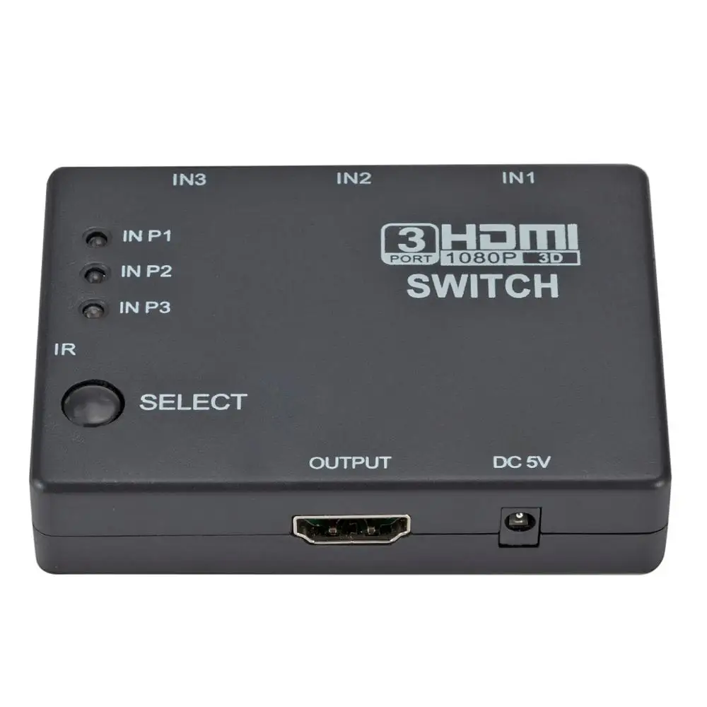 3 порта 3x1 hdmi разветвитель в 1 выходной распределительный блок 1080p HD 4 с пультом