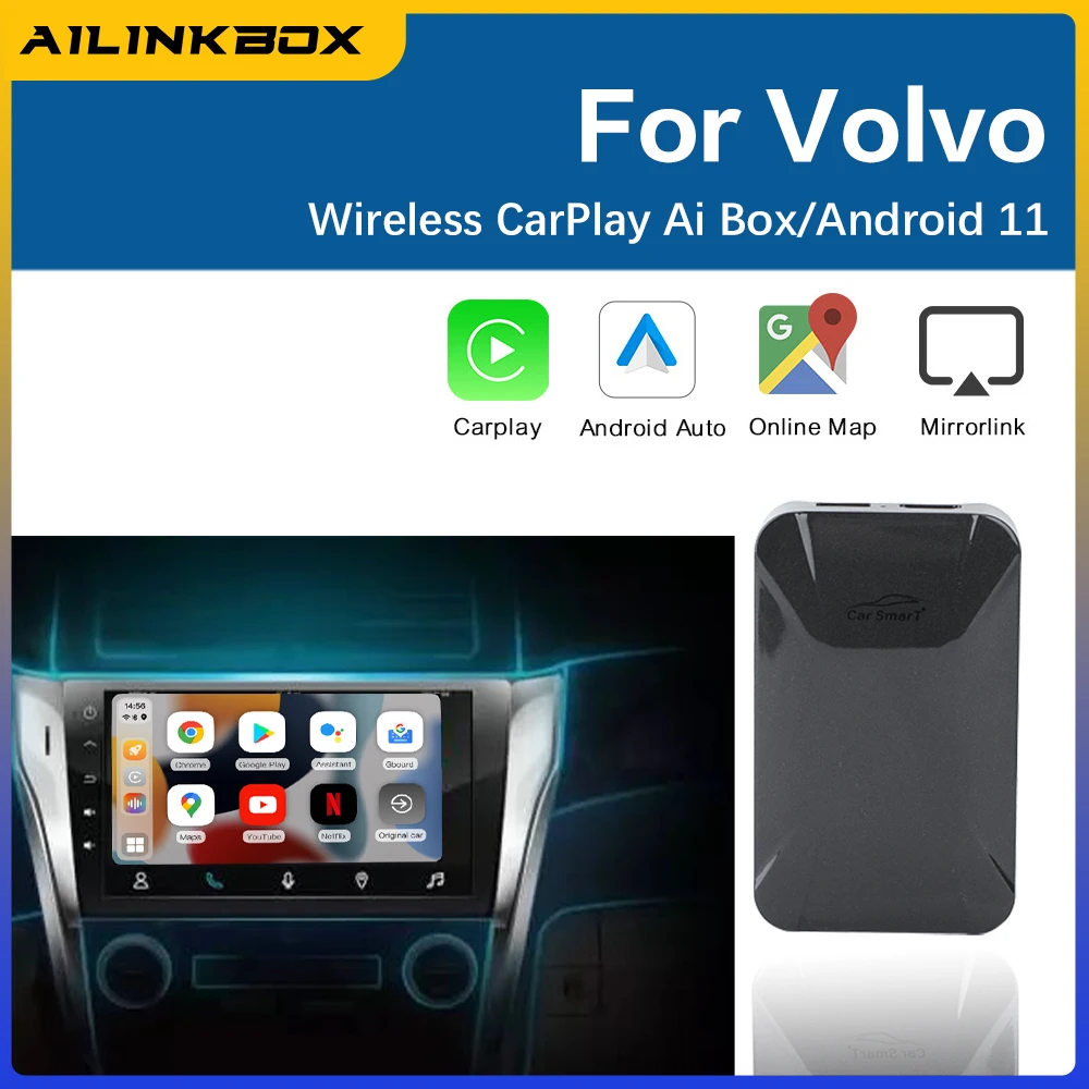 

CarPlay HDMI Ai Box Car Receiver Radio Android 11 Auto Adapter Carplay Dongle Netfilx CarPlay Plug&Play Car Produts For Volvo