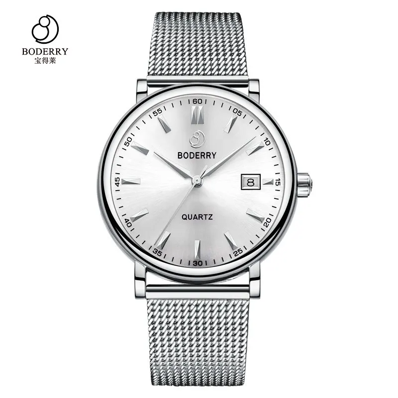 Stainless Steel Wt Роскошные Брендовые Часы для мужчин, швейцарские кварцевые мужские часы, модные деловые часы из нержавеющей стали, золотые мужские часы, мужские часы - Цвет: Stainless Steel Wt
