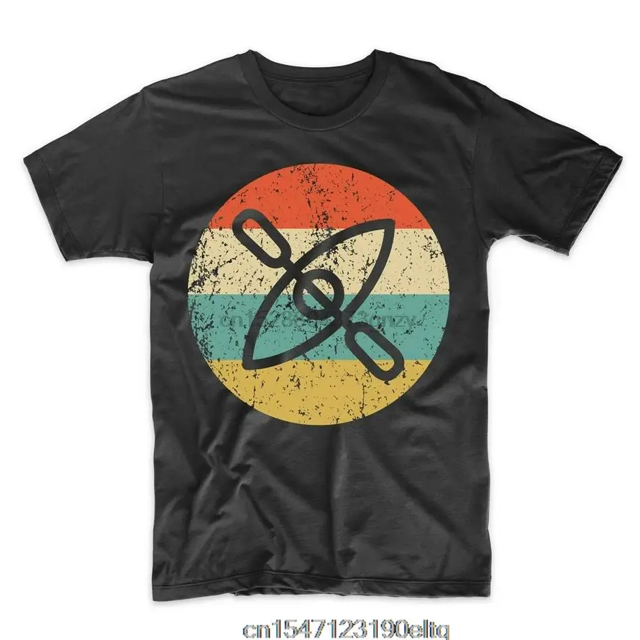 

MenS Kayak Shirt - Retro Kayaking T-Shirt - Kayak Icon Shirt Casual Tee Shirt