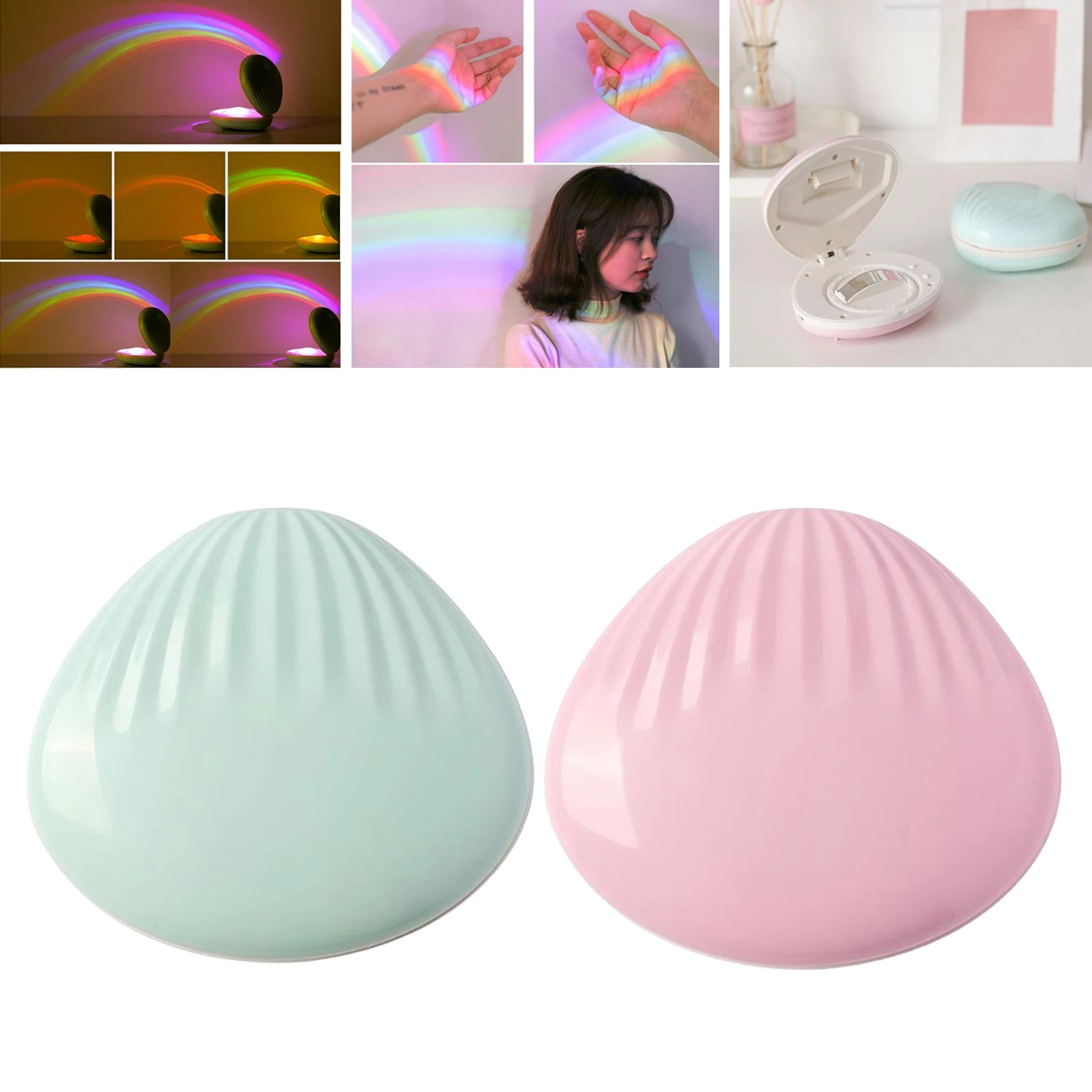 

LED Rainbow Projector Light Atmosphere Projection Lamp 2 Mode Lighting Green